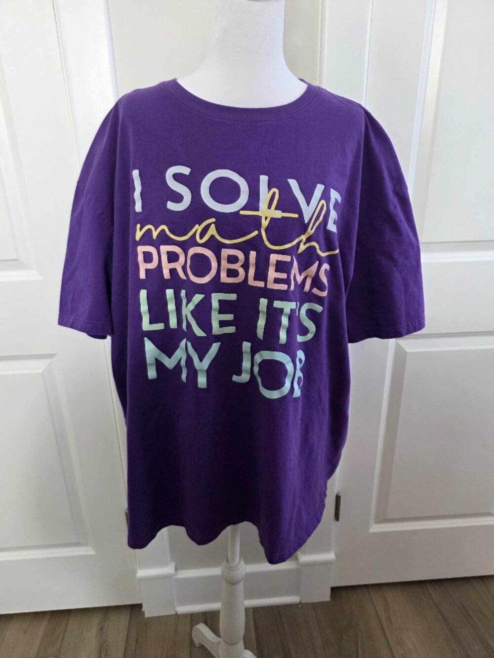 I Solve Math Problems Like It's My Job Graphic T-Shirt - Size 3X